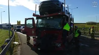 Na miejscu pracują słyużby
