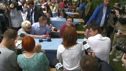 Premier na śniadaniu w Sopocie