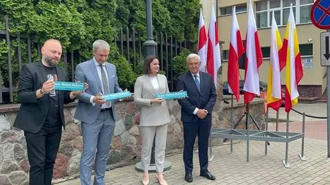 Skwer Wolnej Białorusi w Białymstoku. "Ten gest jest przejawem solidarności"