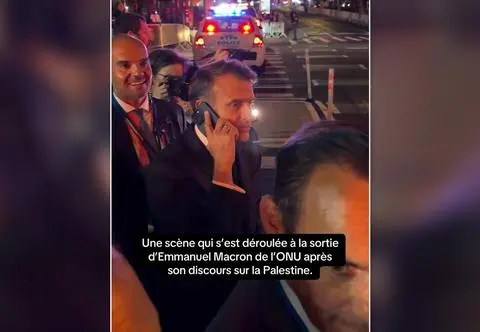 Blokada w Nowym Jorku. Media: Macron nie mógł przejść, zadzwonił do Trumpa