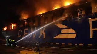 Pożar w Odessie po nocnym ataku Rosjan