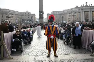 Vatican - the funeral of Pope Francis.  The funeral mass of Pope Francis in St. Piotr