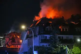 Pożar w Ząbkach