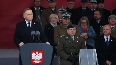 Prezydent Andrzej Duda w czasie obchodów Narodowego Święta Niepodległości