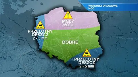 Warunki drogowe w nocy