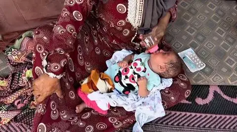 Strefa Gazy, klęska głodu, dzieci, Palestyńskie matki, katastrofa humanitarna