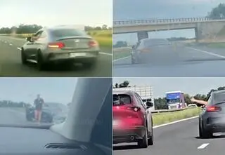 Cztery dni terroryzował kierowców na A4. Usłyszał zarzuty