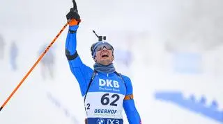 Polały się łzy w Oberhofie. Wygrał dla zmarłego przyjaciela 