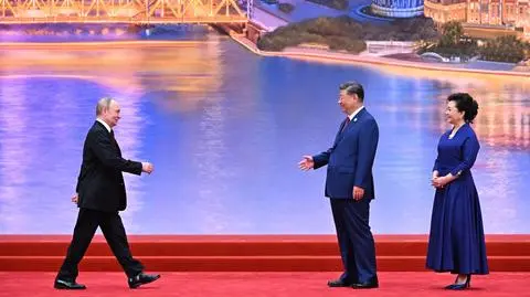 Władimir Putin i Xi Jinping na szczycie Szanghajskiej Organizacji Współpracy