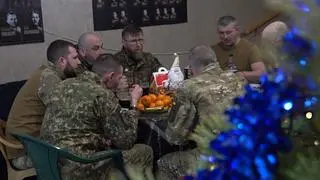 Wigilia ukraińskiej brygady w obwodzie charkowskim