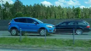 Pędził pod prąd ekspresówką. Nagranie