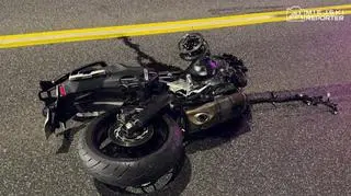 Motocykl został kompletnie zniszczony