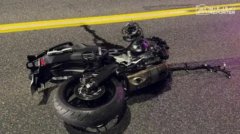 Motocykl został kompletnie zniszczony