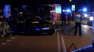 Bmw zderzyło się z motocyklistą 