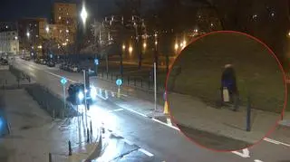 Jan Malicki, nagranie z monitoringu