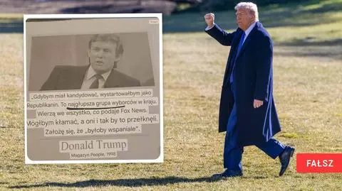 USA. "Mógłbym kłamać, a oni by to przełknęli". Tego nie powiedział Trump