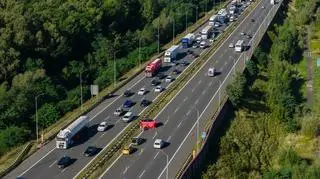 Kierowca zmarł na A4 w Rudzie Śląskiej