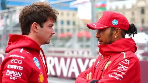 Zamieszanie w Ferrari w Azerbejdżanie. Hamilton przeprosił Leclerca
