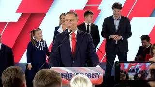 Nawrocki: w nocy musimy zwyciężyć. Trwa wieczór wyborczy TVN24
