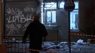 Służby na miejscu eksplozji we Lwowie