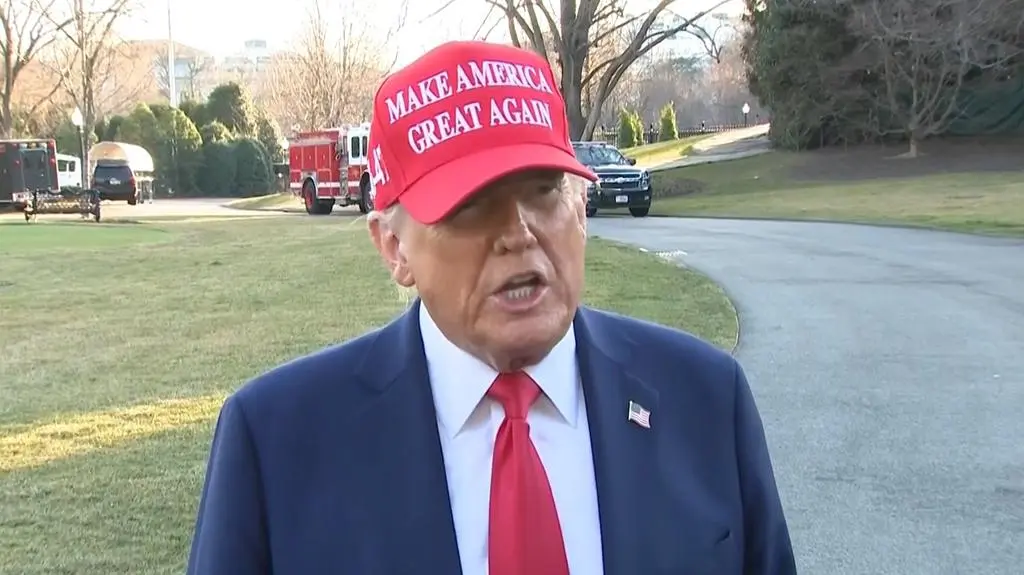 Donald Trump przed wylotem z Waszyngtonu 