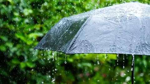 Parasol, deszcz
