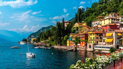 Varenna,  miasteczko nad jeziorem Como, Włochy