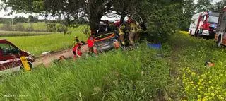 Wypadek samochodu rajdowego 