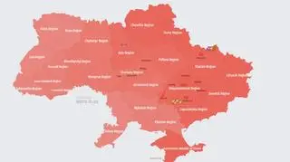 Alarmy przeciwlotnicze w Ukrainie w nocy z 20 na 21 lipca 2025 r.