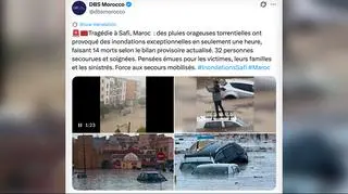 Rwący potok brudnej wody zalał miasto. Zginęło kilkadziesiąt osób