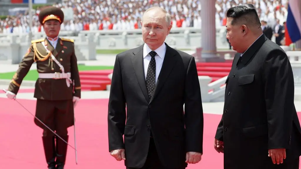 Władimir Putin w Pjongjangu 