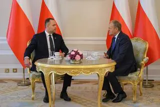 Karol Nawrocki i Donald Tusk