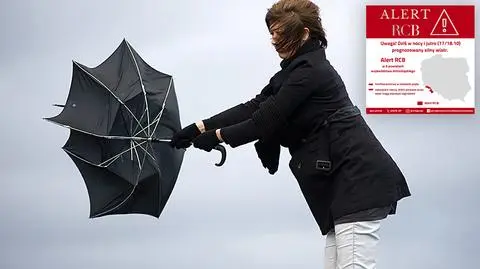Alert RCB. "Zabezpiecz rzeczy, które może porwać wiatr"