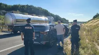Zatrzymanie 62-latka na autostradzie
