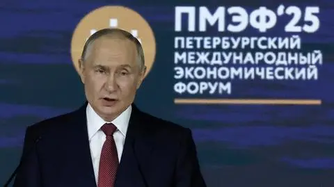 Władimir Putin podczas Forum Ekonomicznego w Petersburgu