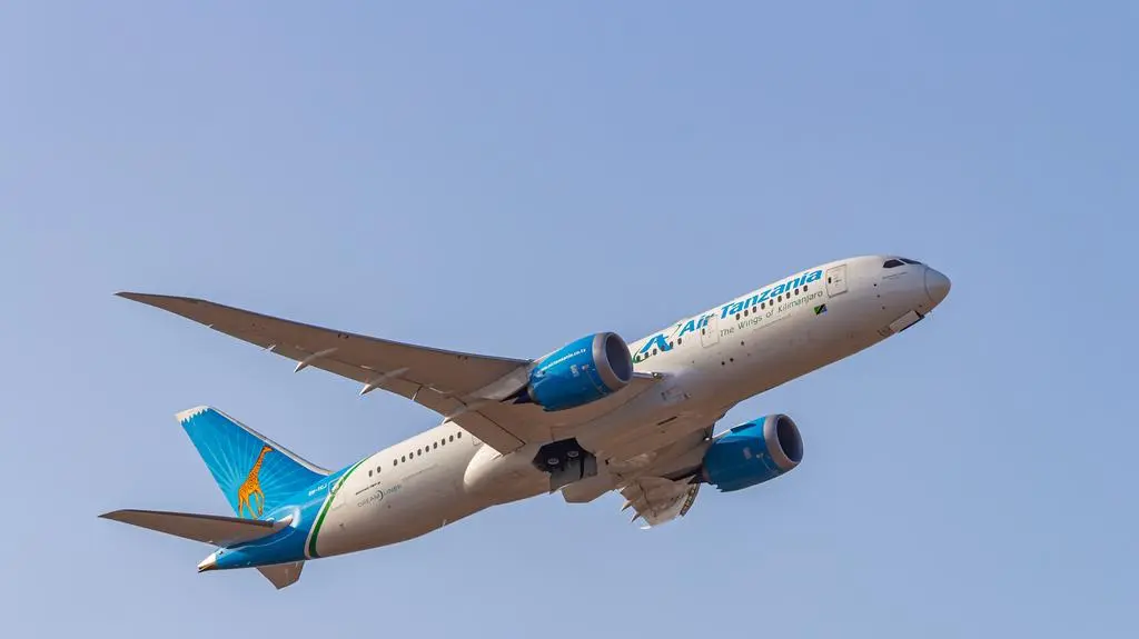 Samolot Boeing 787 należący do Air Tanzania