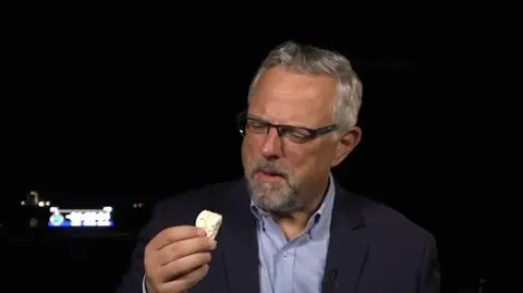 Marcin Wrona ocenia smak pierogów, które poleciały na ISS