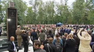 Uroczystość przy pomniku Gloria Victis 