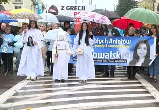 Marsz Białych Aniołów w Mławie. Upamiętnili zamordowaną Maję