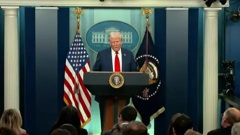 Minuta ciszy w Białym Domu. Druzgocące oświadczenie Trumpa