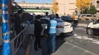 Samochód osobowy wjechał w pieszych w Tokio 