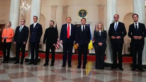 Ursula von der Leyen - Keir Starmer - Alexander Stubb - Wołodymyr Zełenski - Donald Trump - Emmanuel Macron - Giorgia Meloni - Friedrich Merz - Mark Rutte