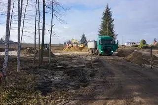 Plac budowy pomnika Matki Boskiej w Konotopiu