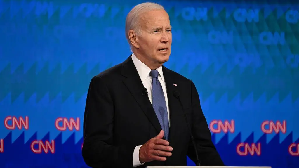 Joe Biden podczas debaty w CNN