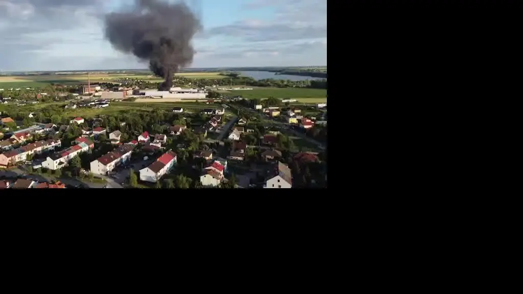 Pożar składowiska w Janikowie