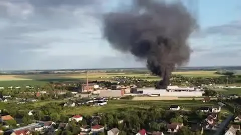 Pożar składowiska w Janikowie