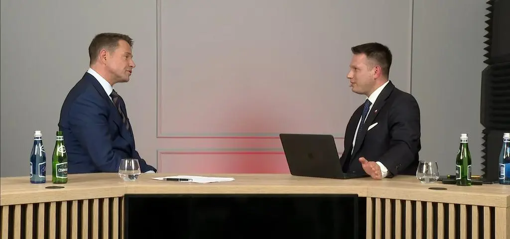 "Każdą dyskusję można doprowadzić do absurdu". Trzaskowski u Mentzena