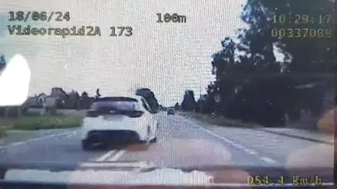 Wyprzedził radiowóz na przejściu dla pieszych