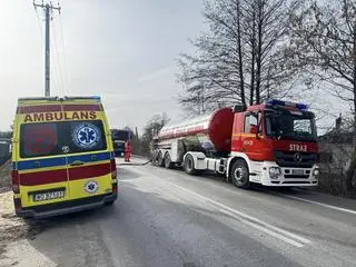 Pożar restauracji w Łodziskach pod Ostrołęką