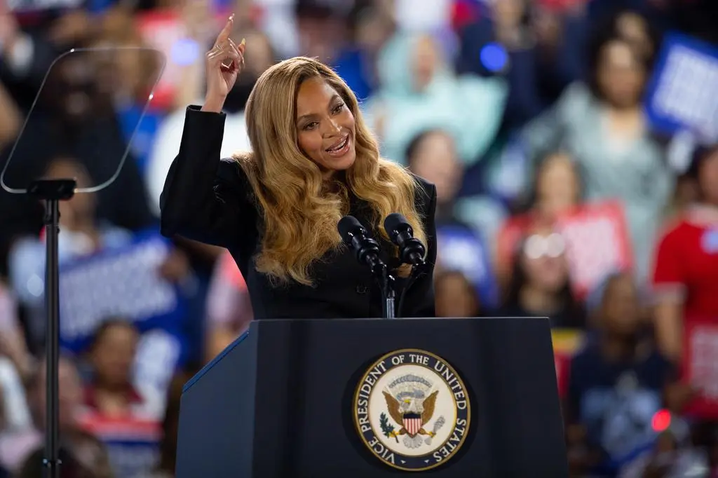 Beyonce na wiecu Kamali Harris 